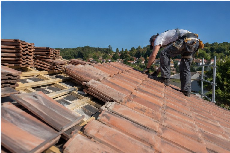 Couvreur à Bellevigne - chantier toiture 4